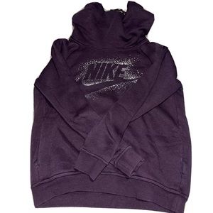 Women’s Nike Funnel Neck Hoodie Size Medium- Purple